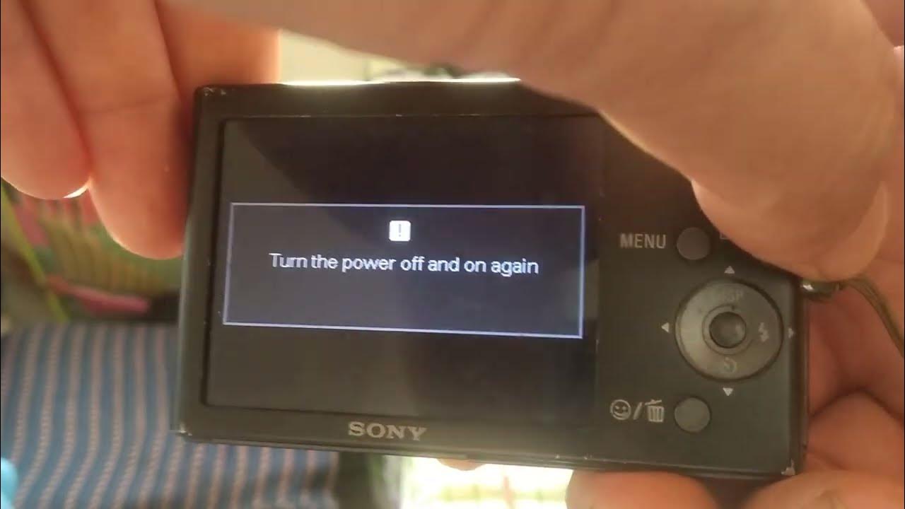 Sony Cybershot Error " Apagar y Encender la Cámara RESOLVIDO PASSO A