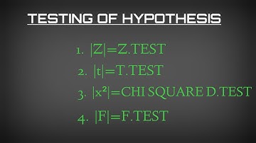 Testing of hypothesis | Part-1 |  Statistics and Numerical methods-MA3251