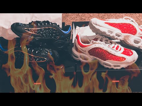 Supreme x Nike Tailwind 4 Black Vs White DoUbLe UnBoXiNg