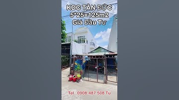 Khu Dân Cư Tân Đức Giai Đoạn 1 DT : 5*25=125m2 Shr Khu Nhà Nhiều Đông Dân Cư Giá Đầu Tư Bao Đẹp