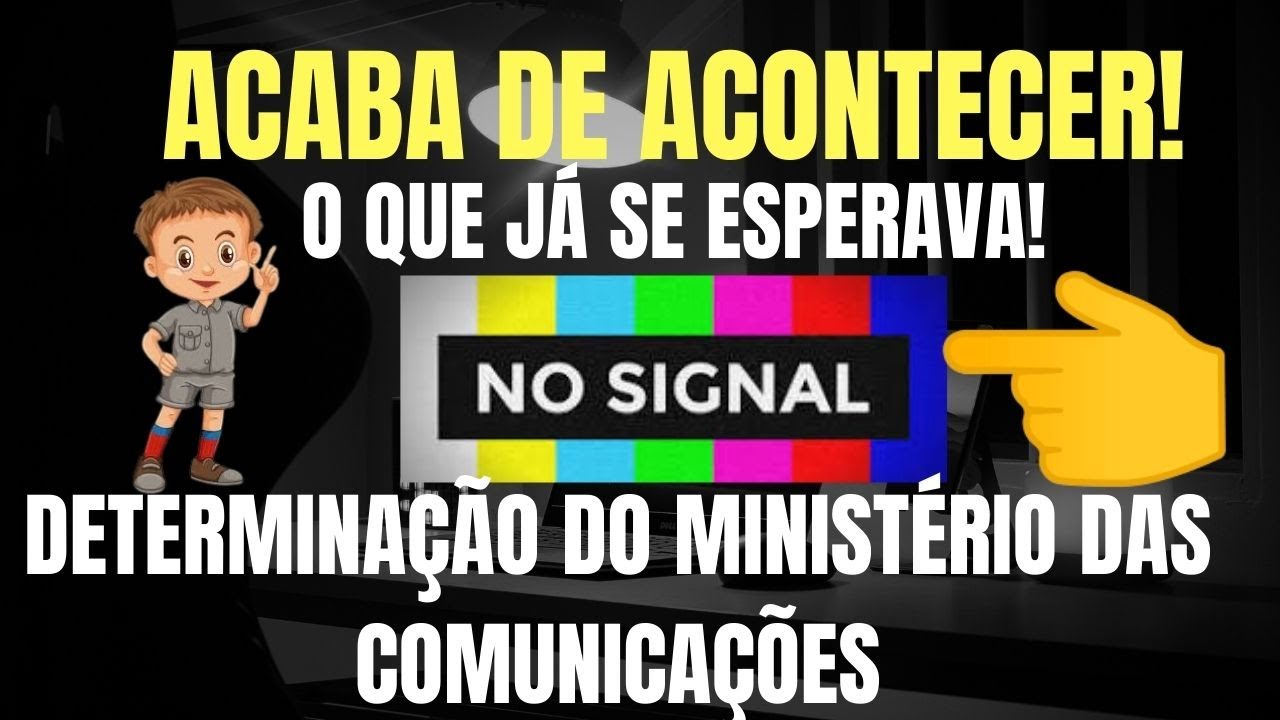 ACONTECEU O QUE JA SE ESPERA POR DETERMINAÇÃO DOS MINISTÉRIO DAS COMUNICAÇÕES.