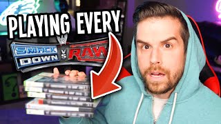 PLAYING EVERY WWE SMACKDOWN vs RAW GAME IN ONE VIDEO...