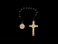 The Rosary- The Joyful Mysteries (short) St. Benedict with ambient Fire and Rain