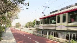 [HD] The Light rail Vehicles no. 1035 (615) and 1131+ 1116 at Castle Peak Road (Ping Shan)