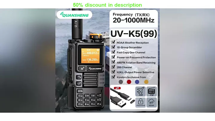 Latest Products You Must Know! Quansheng UV-K6 Upgrade UV-K5 (99) Interphone 5W Air Band Radio T