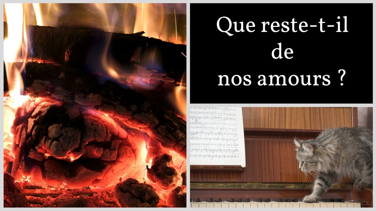 Que reste-t-il de nos amours ? - Charles Trenet - piano solo - YouTube