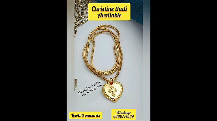 Christian thali set#thali chain set