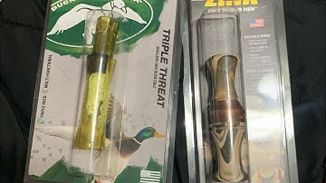 2 new duck calls (duck commander triple threat ) (zinc ph-2 )