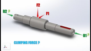 Solidworks  Simulation  how to define the clamping forces