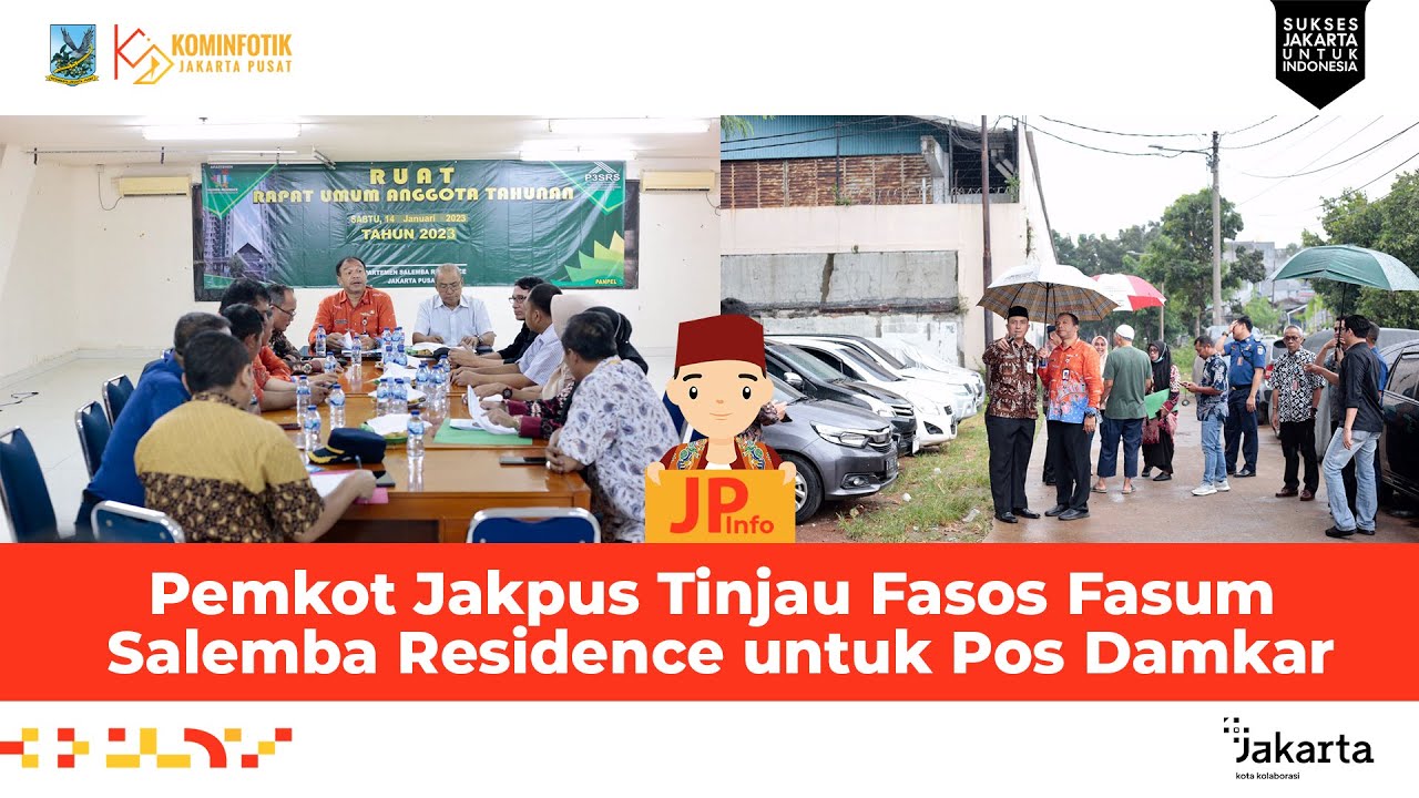 Pemkot Jakpus Tinjau Fasos Fasum Salemba Residence untuk Pos Damkar