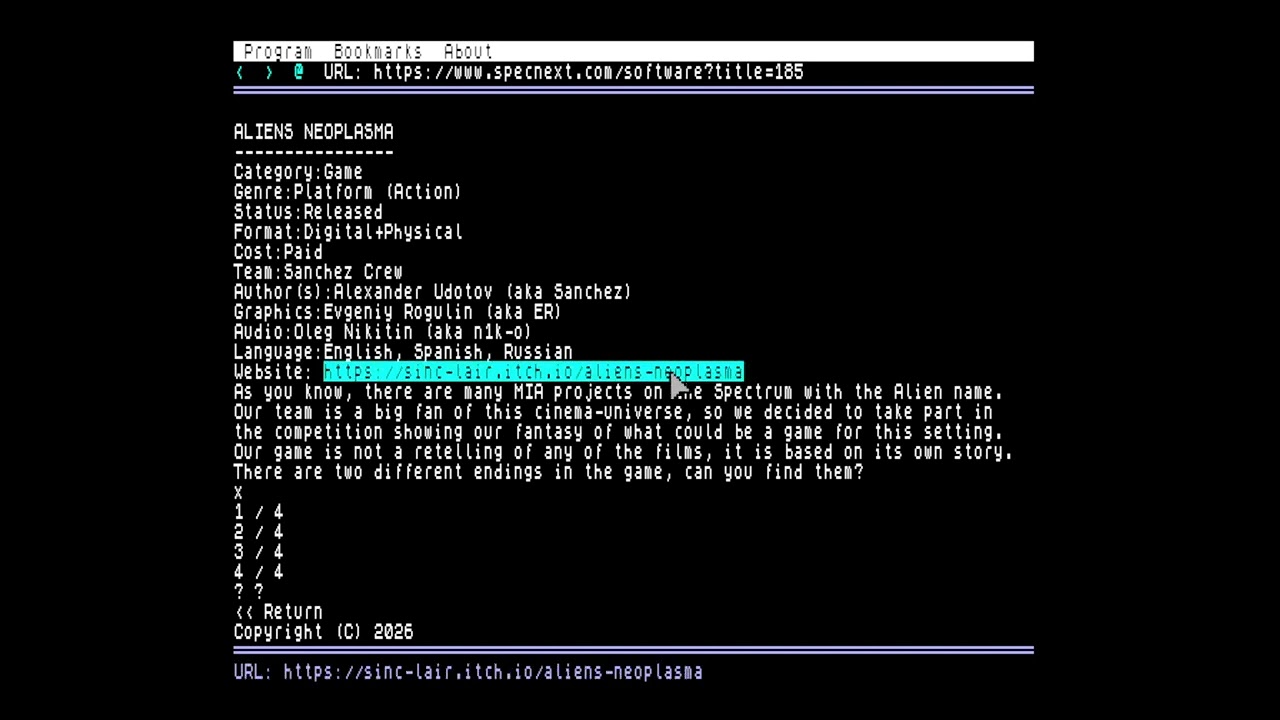 SpeccyWeb - ZX Spectrum Next browser - YouTube