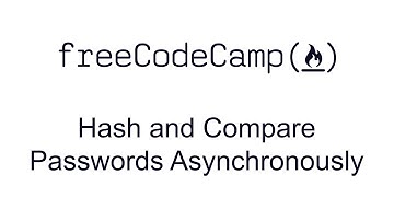 Hash and Compare Passwords Asynchronously - Information Security with HelmetJS - Free Code Camp