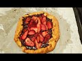 Gluten-free Strawberry Galette with Dark Chocolate