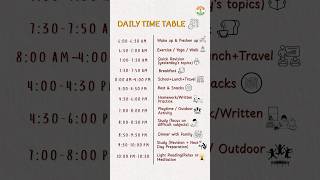 Best Daily Time Table for Students ⏰ | Study + School + Play Balance