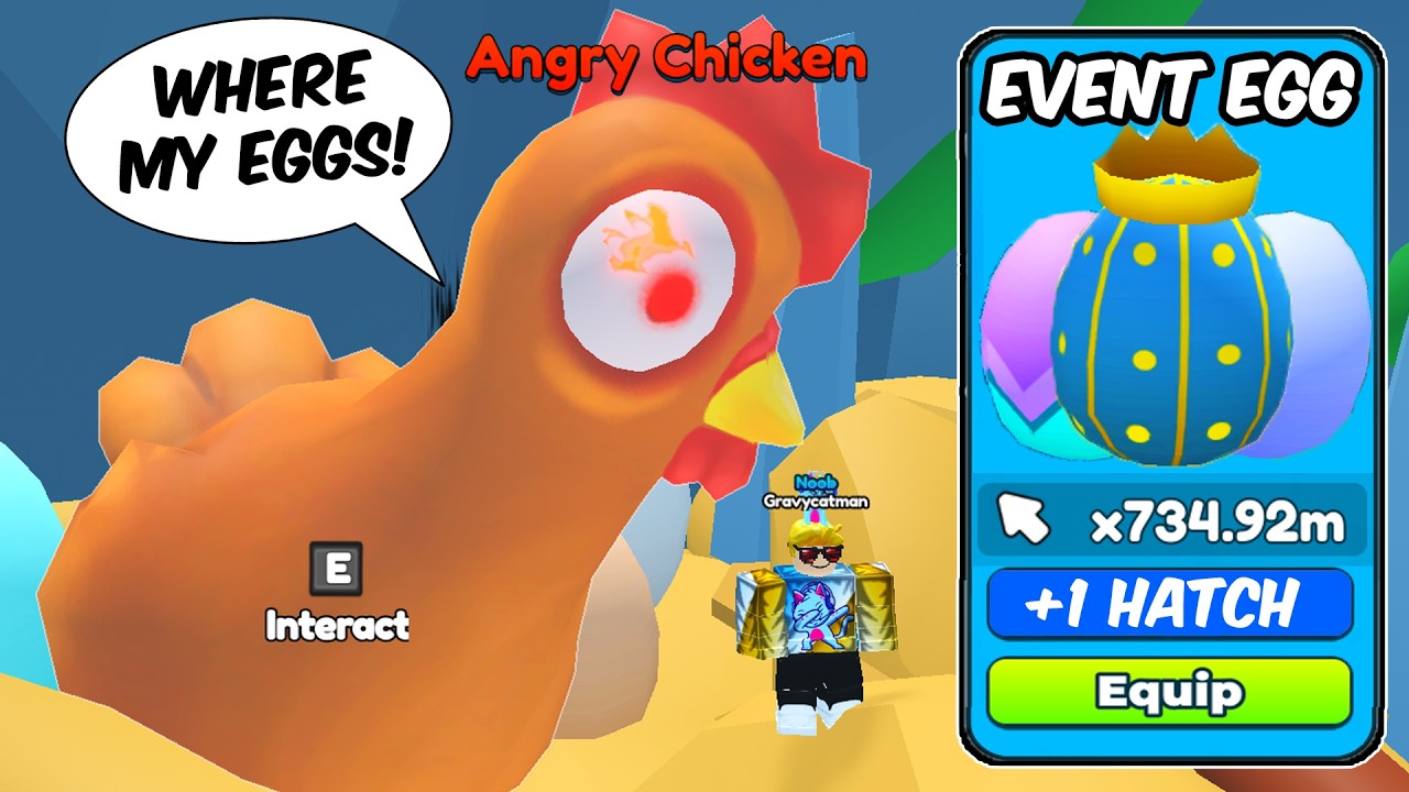 EVERY ANGRY CHICKEN EGG LOCATION & NEW WORLD 3 PORTAL in Tap Simulator