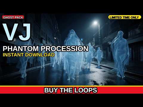 Phantom Procession Halloween VJ Loop | Ghost Visuals for DJ Sets and LED Walls