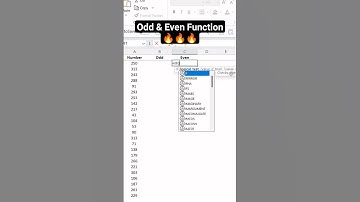 Odd & Even Function ✅ #dashboard #advanceexcel  #oddeven #exceltrick #exceltips #basicexcel #shorts