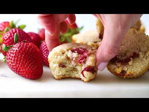 Strawberry Almond Flour Muffins