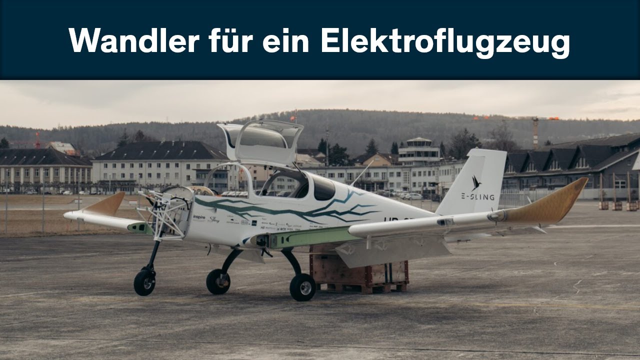 e-Sling Elektroflugzeug fliegt mit Traco Power