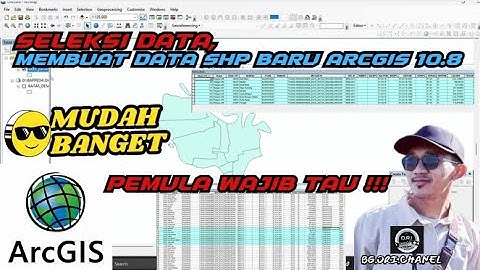 Cara Membuat Data Baru, Seleksi Data SHP pada ARCgis 10.8 #arcgis #arcgistutorial