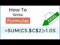 How to Write Formulas in Excel - Cell References and Functions