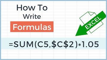 How to Write Formulas in Excel - Cell References and Functions