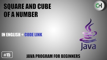 Square of a number | Cube of a number | Square and cube of a number in java