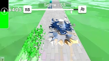 Crowd Runners - Gameplay Walkthrough Part 5 upgrade Distance LVL 11 New Coin (Android,iOS)