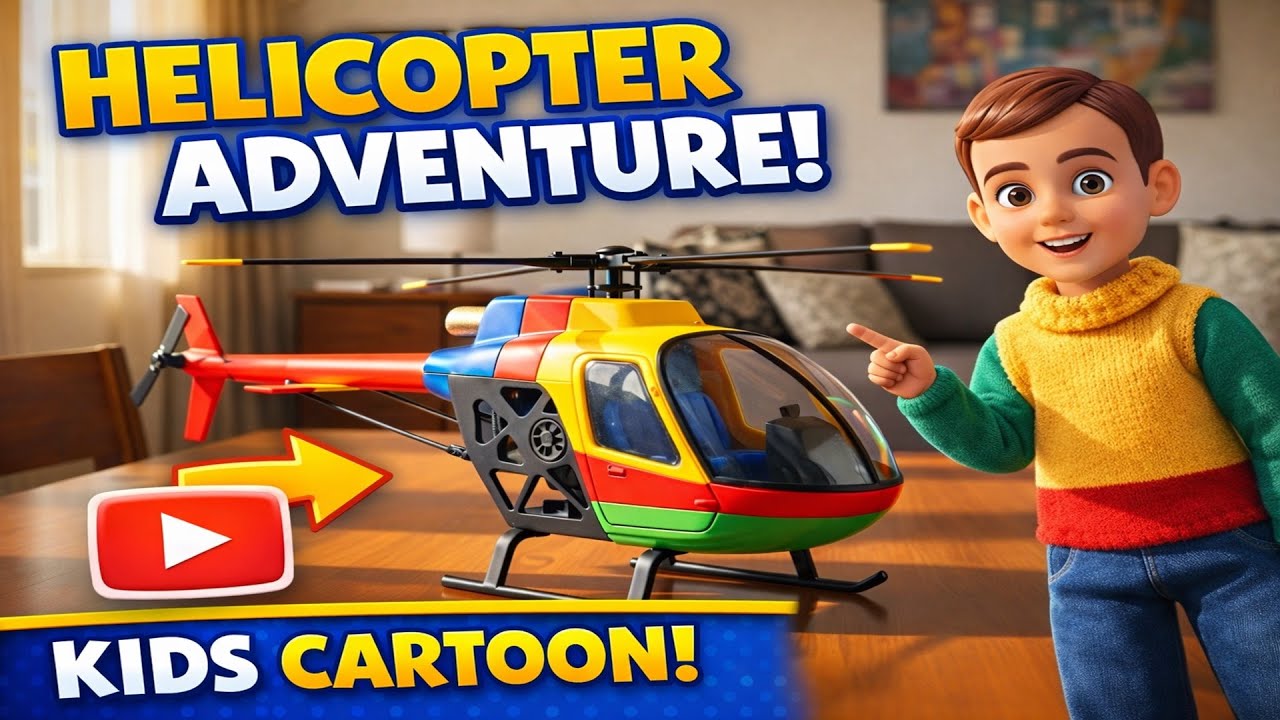 "Tiny Helicopter Adventure – Fun Stop Motion for Kids!"