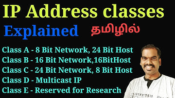 IP Address Classes explanation in tamil | [CCNA Part 10] |  Network Ravi