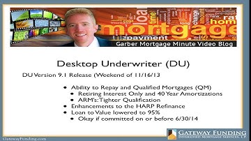 Update on Fannie MAE Automated Underwriting