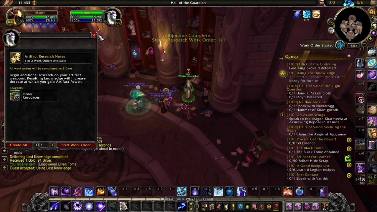 wow legion artifact mage