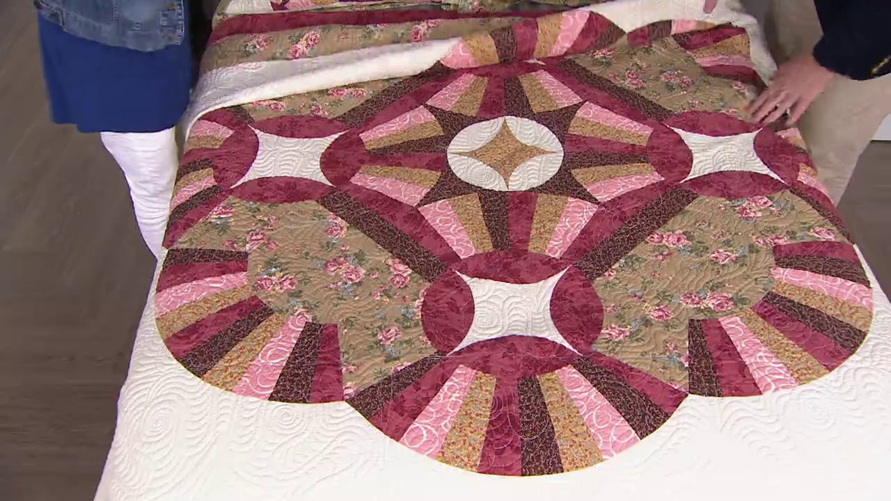 Cambridge 100% Cotton Pieced Quilt on QVC