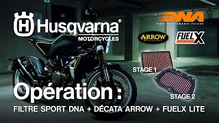 Husqvarna Svartpilen 401: Installation Filtre à Air Sport Stage 2 + Décata + Boîtier FuelX Lite