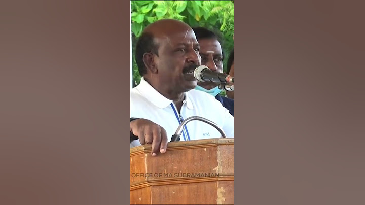 Minister Ma. Subramanian emphasized the public to reduce plastic to restore land! #Shorts #dmk