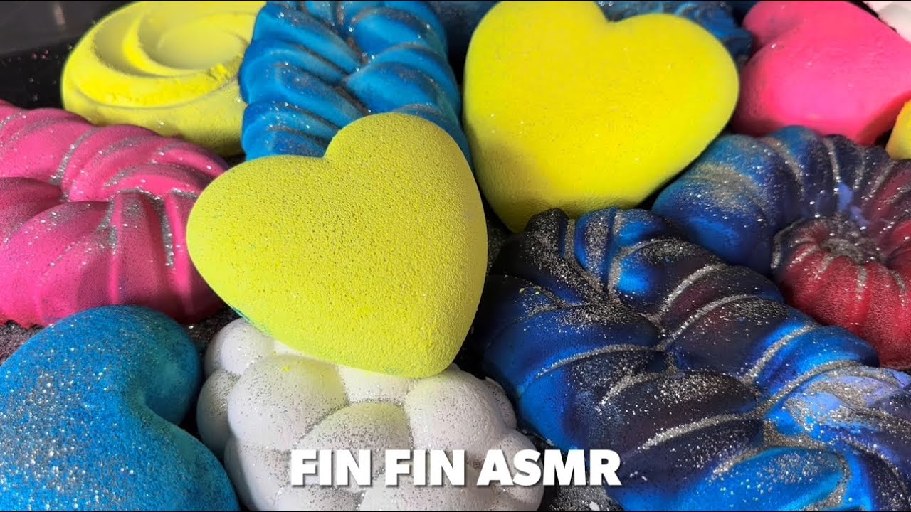ASMR 💛Yellow 💙Blue 🩷Pink Gym Chalk Crush #415