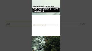 Sum of two numbers using JavaScript.