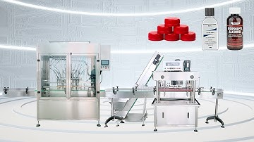50ml, 60ml, 100ml, 200ml Isopropyl Alcohol Bottle Filling Capping Line