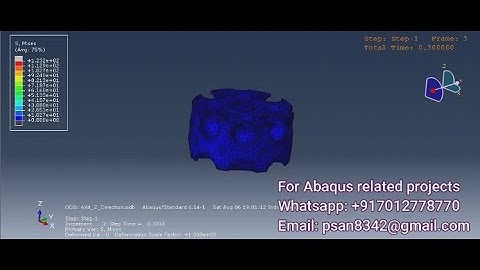 Diamond Lattice structure strength simulation using Abaqus CAE | Abaqus Tutorial | FEA Guru