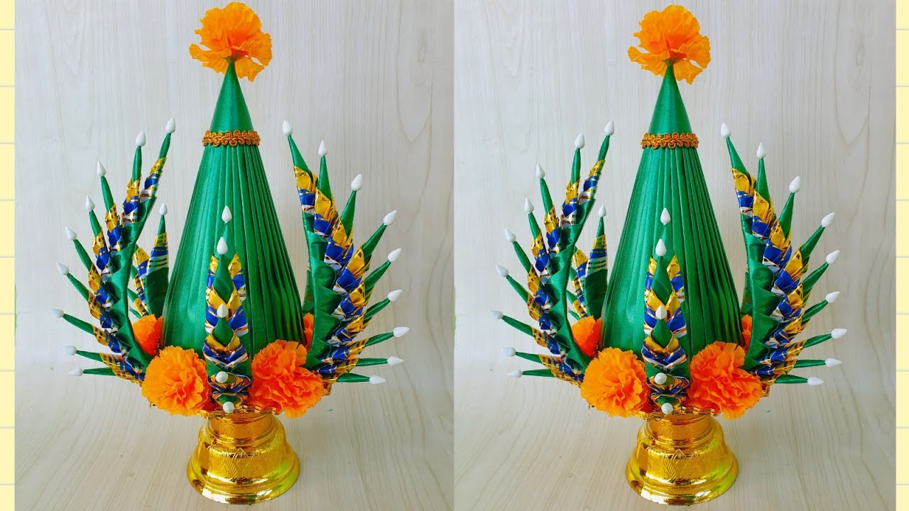 บายศรีปากชามทำเองง่ายๆ สอนแบบละเอียดนะคะ/ บายศรีปากชามสวยๆ