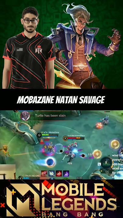 Mobazane natan easy savage moment 🔥 #mobazane #natan #mlbb #shorts
