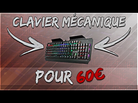 aLLreLi  Clavier Gaming Mécanique K643 AZERTY avec LED RGB