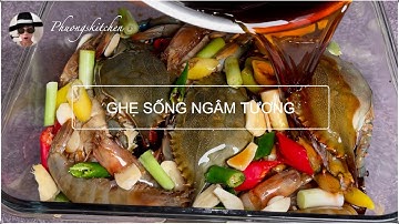 GHẸ SỐNG NGÂM NƯỚC TƯƠNG ĐẶC SẢN HÀN QUỐC- Có thể ngâm tôm, cá hồi