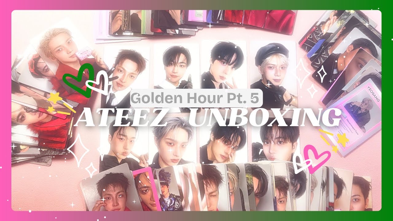 Ateez Golden Hour Pt. 5 Unboxing | Signed Albums & Store