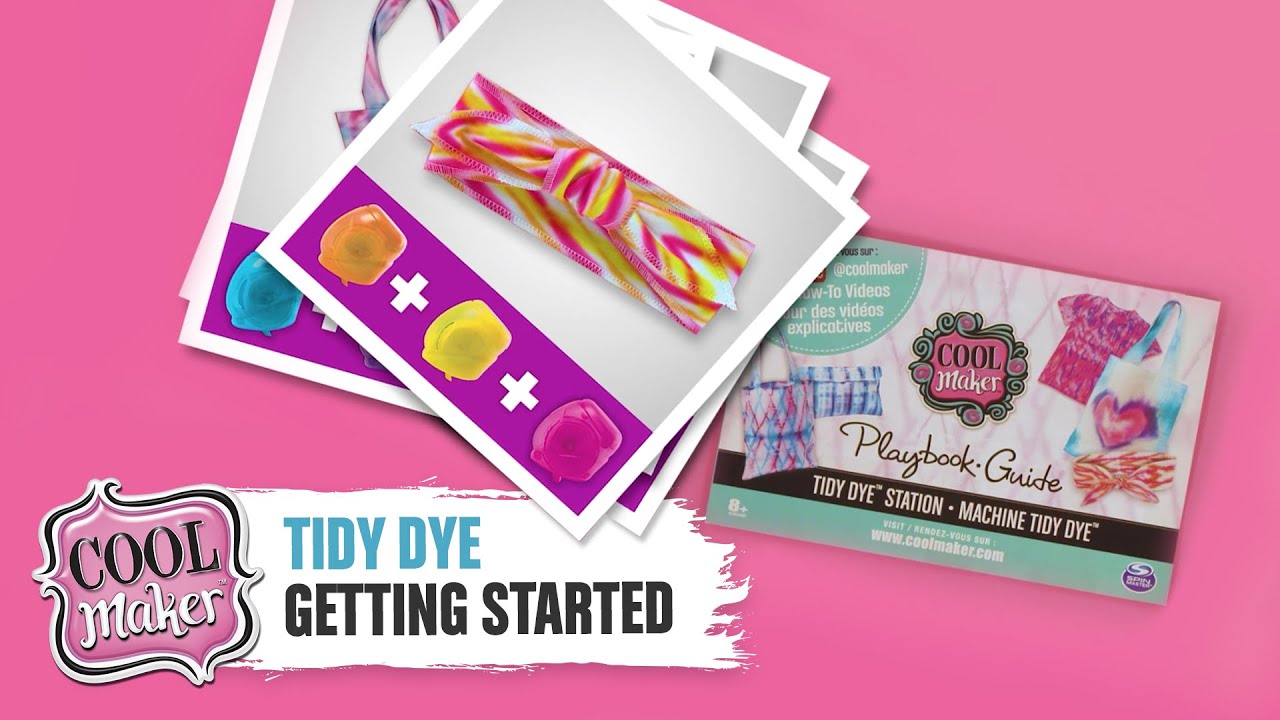 Cool Maker - Tidy Dye Station, Fashion Activity Kit for Kids Age 8 and Up 