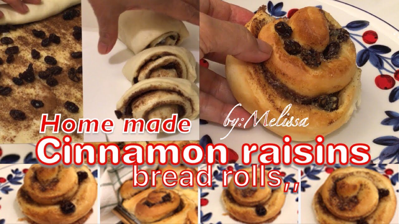 Easy Cinnamon raisins bread rolls) YouTube