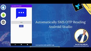 Automatically SMS OTP reader using Broadcast Receiver services in android stdio screenshot 2