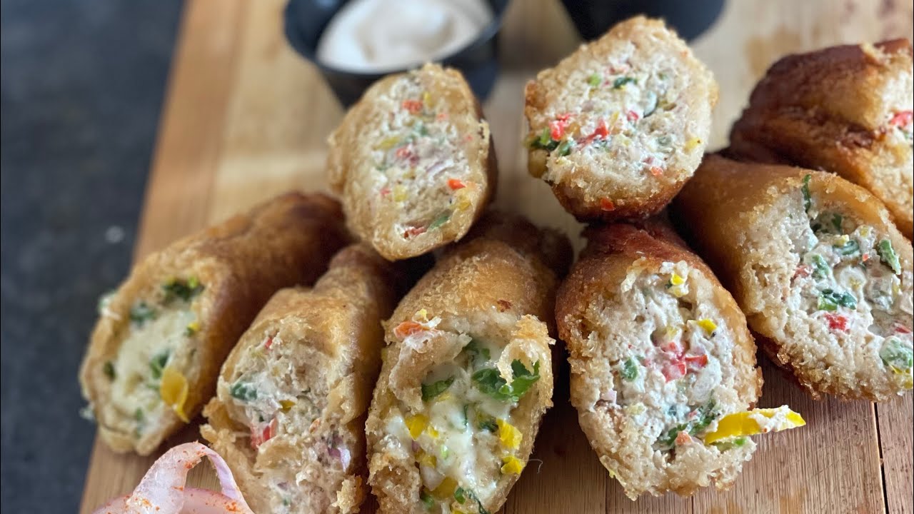 Dahi Bread Roll / Cheese Bread Roll Recipe YouTube