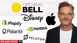 Opening Bell: Peloton, Palantir, Nvidia, Disney, Apple, Shopify