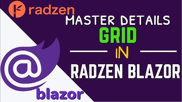 Master Details Grid in Radzen Blazor